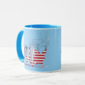 Brave Hearts Tribute hellblau Tasse (Vorderseite Links)