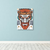 Brave Hearts: Zitate zum Inspirationskurs Leinwanddruck (Insitu (Holzboden))