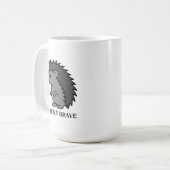 Brave Hedgehog Kaffeetasse (Vorderseite Links)
