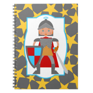 Brave Knight Boy Birthday Geschenk Notizblock