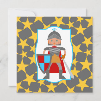 Brave Knight Boy Geburtstagsparty Einladung