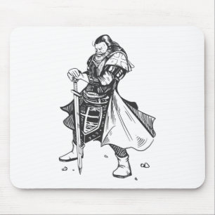 Brave Knight Hero Mousepad