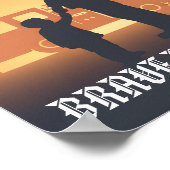 Brave Like You Personalized Firefighter Father Poster (Ecke)