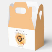 Brave Lion Birthday Party Plate Geschenkschachtel (Geöffnet)