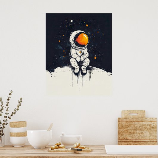 Brave Little Astronaut Poster (Küche)
