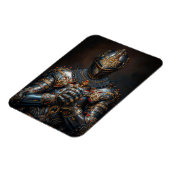 Brave mittelalterlicher Ritter Magnet (Linke Seite)