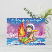 Brave Sailor Einladung (Stehend Vorderseite)