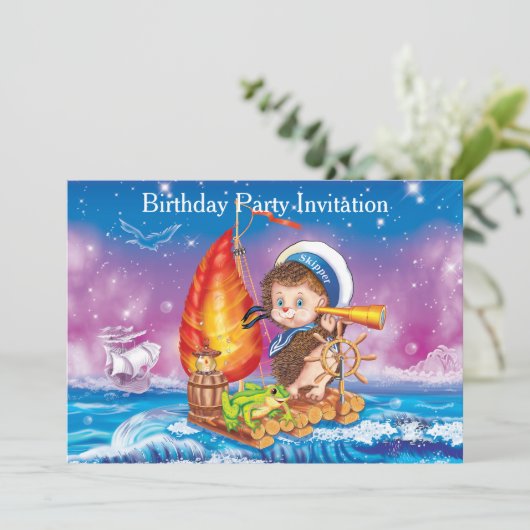 Brave Sailor Einladung (Stehend Vorderseite)