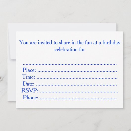 Brave Sailor Einladung (Rückseite)