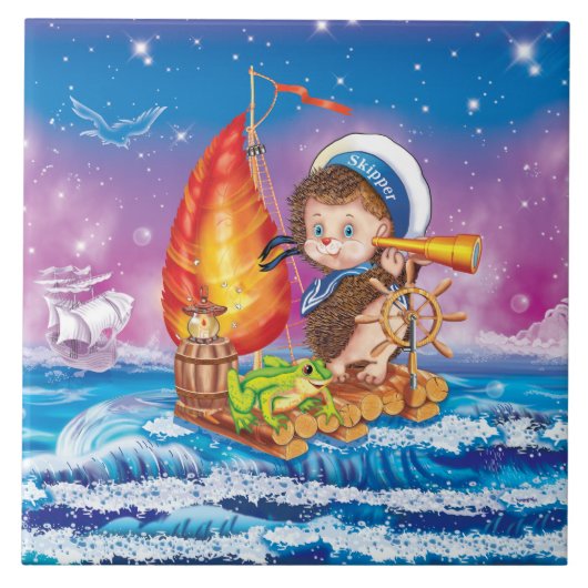 Brave Sailor Fliese (Vorderseite)