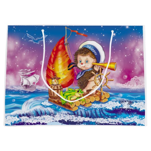 Brave Sailor Große Geschenktüte (Vorderseite)