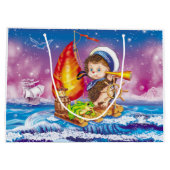 Brave Sailor Große Geschenktüte (Rückseite)