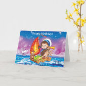 Brave Sailor Karte (Gelbe Blume)