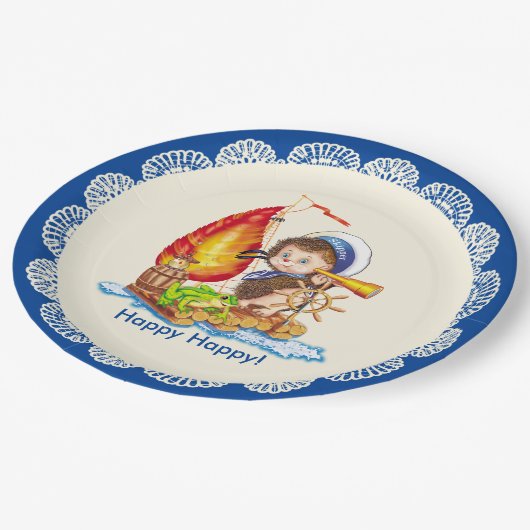 Brave Sailor Pappteller (Schrägansicht)