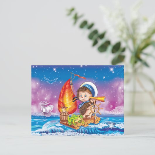 Brave Sailor Postkarte (Stehend Vorderseite)