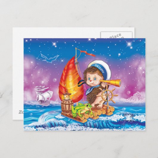 Brave Sailor Postkarte (Vorne/Hinten)