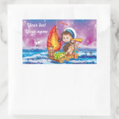 Brave Sailor Rechteckiger Aufkleber (Tasche)