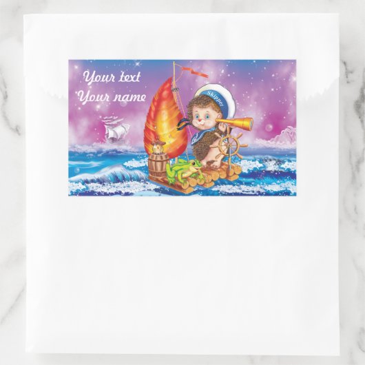 Brave Sailor Rechteckiger Aufkleber (Tasche)