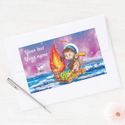 Brave Sailor Rechteckiger Aufkleber (Umschlag)