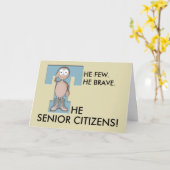 Brave Senior Grußkarte Karte (Gelbe Blume)