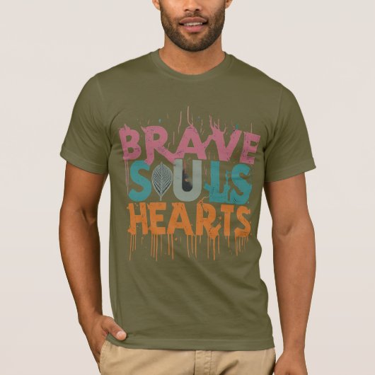 Brave Souls Herz T-Shirt (Vorderseite)