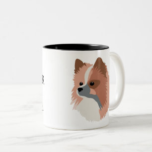 Brave Spitz "Way Tougher than I Look" Zweifarbige Tasse