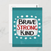 Brave Strong Kind Postcard Postkarte (Vorne/Hinten)