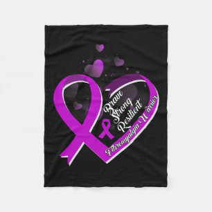 Brave Strong Resilient Fibromyalgia Krieger Awaren Fleecedecke
