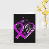 Brave Strong Resilient Fibromyalgia Krieger Awaren Karte (Gelbe Blume)