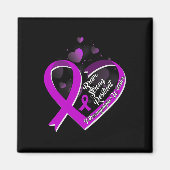Brave Strong Resilient Fibromyalgia Krieger Awaren Magnet (Vorne)