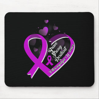 Brave Strong Resilient Fibromyalgia Krieger Awaren Mousepad