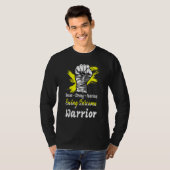 Brave Strong Strong Fearless Ewing Sarcoma Krieger T-Shirt (Vorne ganz)
