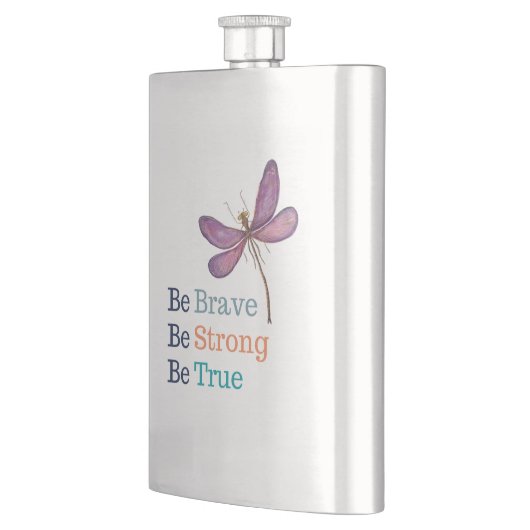 Brave Strong True Dragonfly Flachmann (Links)
