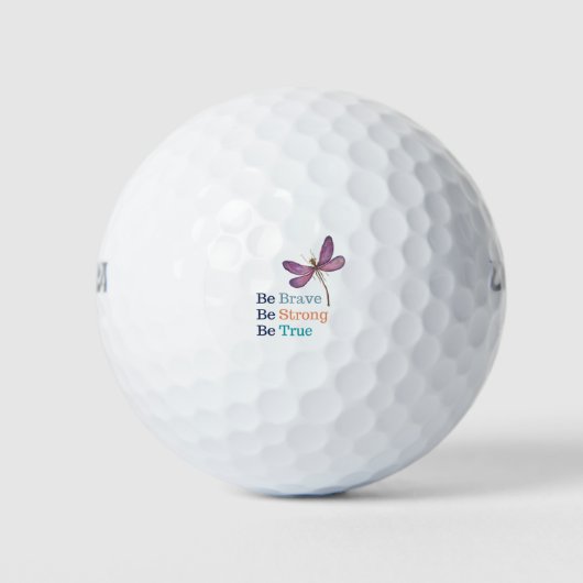 Brave Strong True Dragonfly Golfball (Vorderseite)
