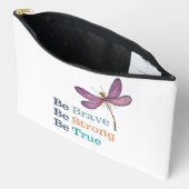 Brave Strong True Dragonfly Makeup Bag Zubehörtasche (Offen)