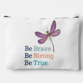 Brave Strong True Dragonfly Makeup Bag Zubehörtasche (Rückseite)