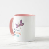 Brave Strong True Dragonfly Tasse (Vorderseite Links)