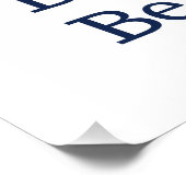 Brave Strong True Dragonfly Word Art Poster (Ecke)