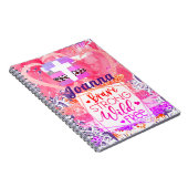 Brave Strong Wild Free Cross Spiral Notebook Notizblock (Rechte Seite)