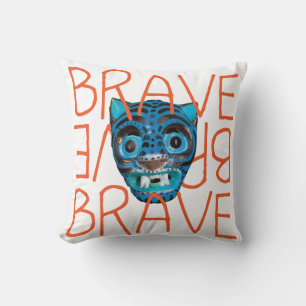 Brave Tiger Throw Kissen