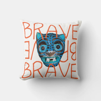 Brave Tiger Throw Kissen
