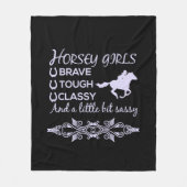 Brave Tough Classy Horse Fleecedecke (Vorderseite)