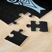 Brave Tough Classy Horse Girl in Light Blue Puzzle (Seite)