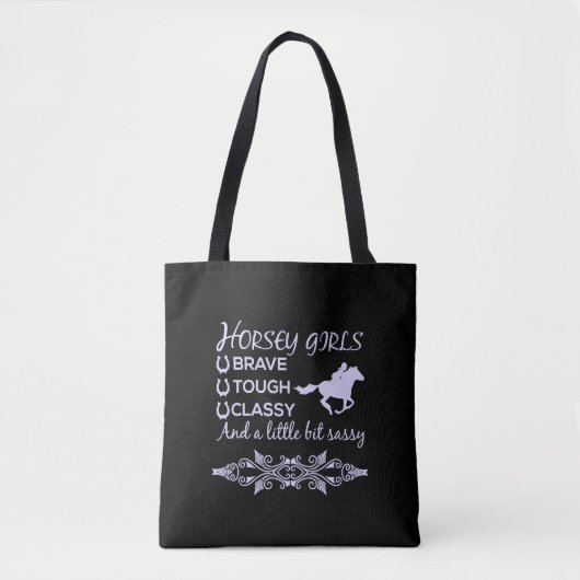 Brave Tough Classy Horse Tasche (Vorderseite)