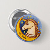 Brave Unicorn-Button Button (Vorne & Hinten)