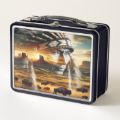 Brave Warrior Sunset Metall Brotdose (Vorderseite)