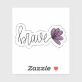 Brave Word Blume Notebook | Die Aufkleber (Blatt)