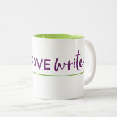 Brave Writer-Tasse Zweifarbige Tasse (VorderseiteRechts)