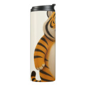 Brave Zodiac Tiger Cartoon Thermal Tumbler Thermosbecher (Nach links gedreht)