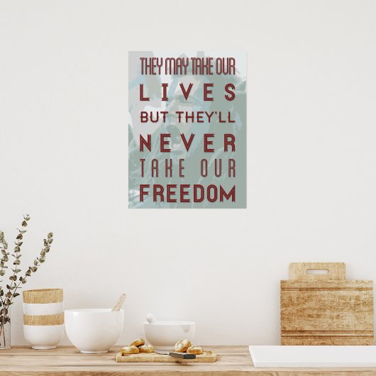 Braveheart Quote Poster (Küche)